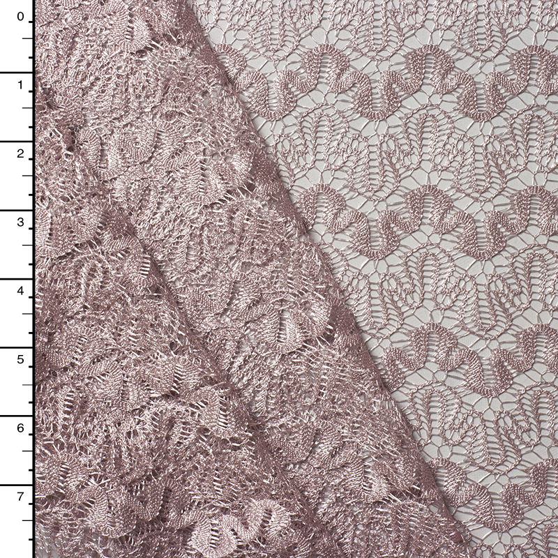 Blush Scallop Patterned Lace