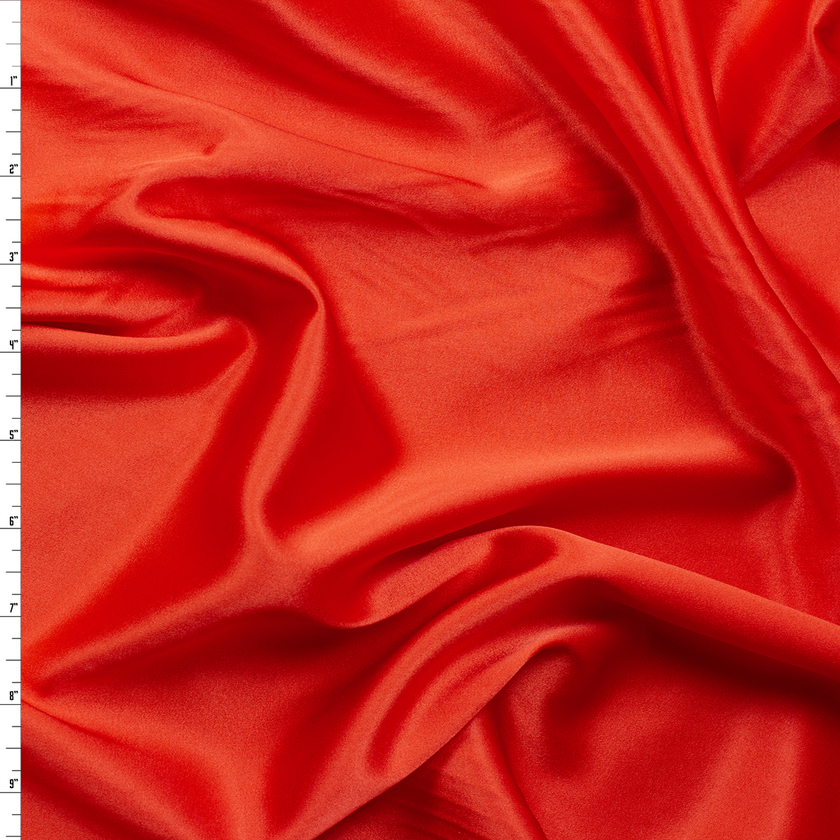 Red Stretch Silk Charmeuse #31337 Fabric By The Yard