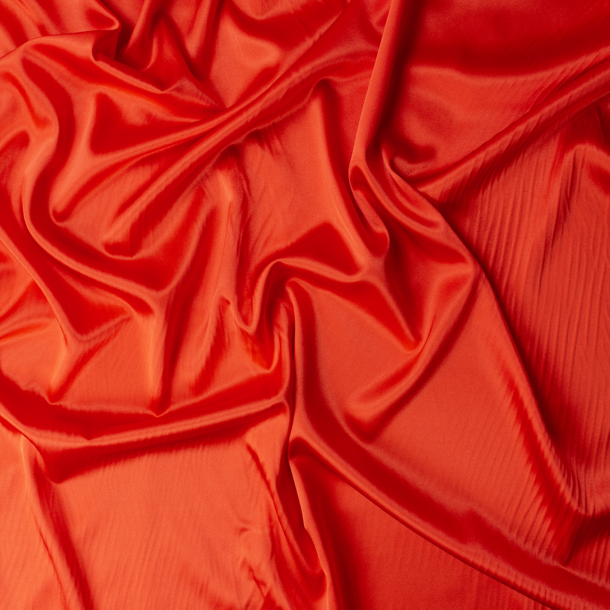 Red Stretch Silk Charmeuse #31337 Fabric By The Yard - Wide shot