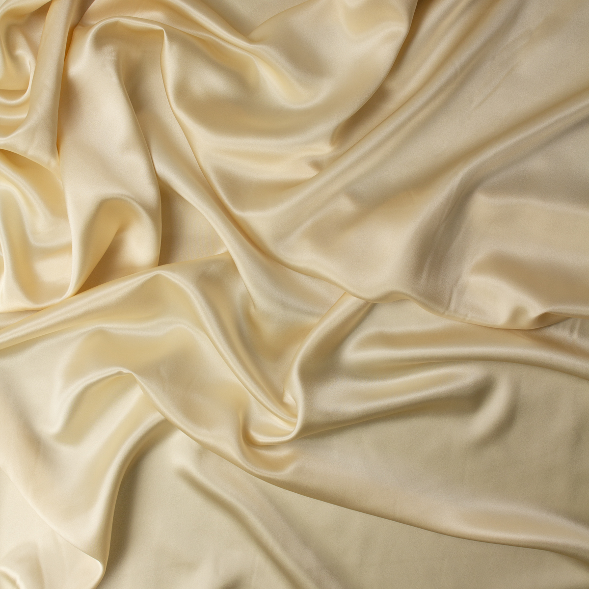 Cream Silk Charmeuse #31338 Fabric By The Yard - Wide shot
