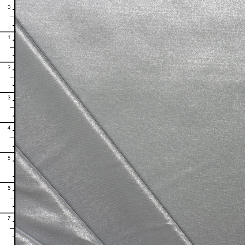 Silver 'Wet Look' Shiny 4-way Stretch Nylon/Lycra