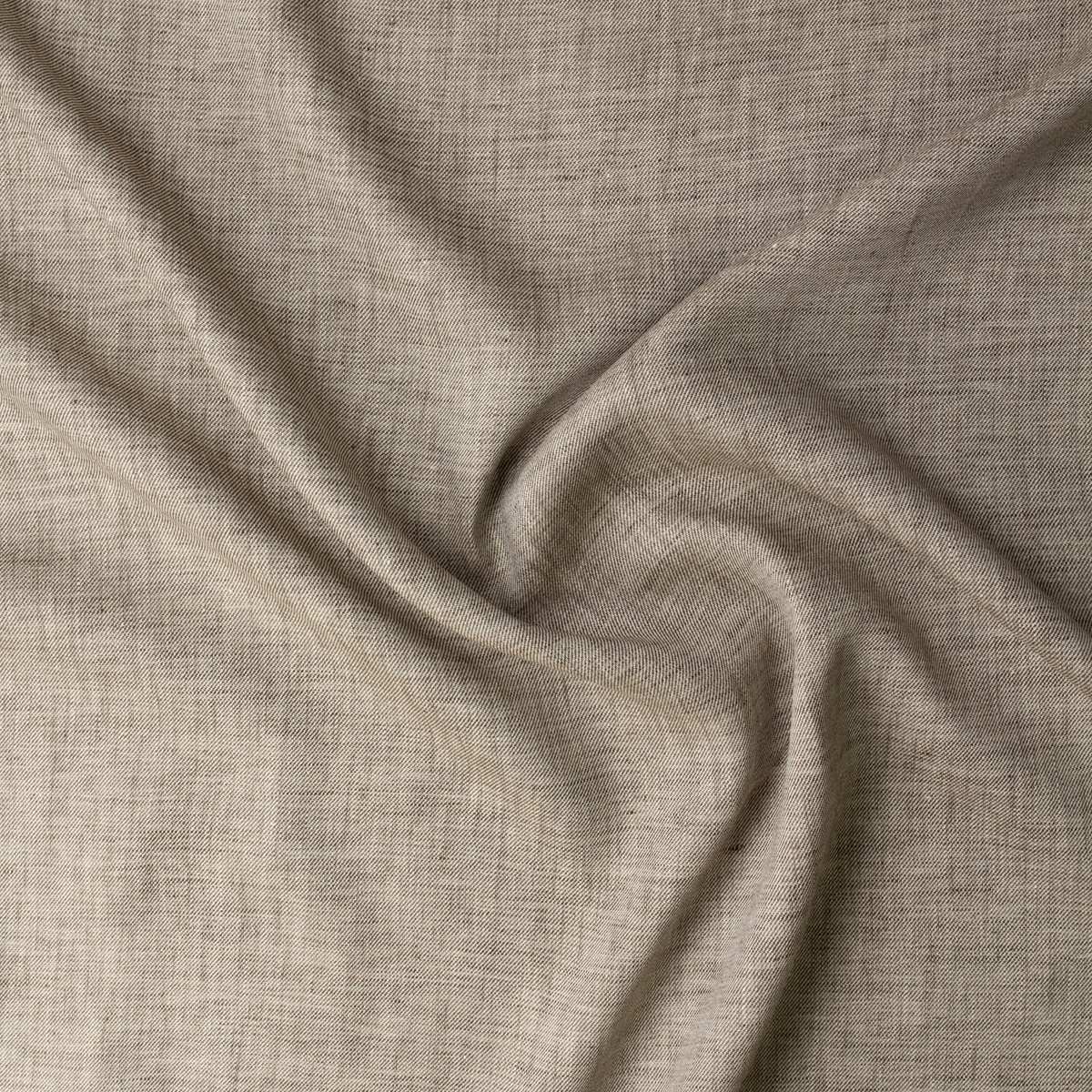 Toasted Flax European Designer Denim Look Linen #31427 Fabric By The Yard - Wide shot