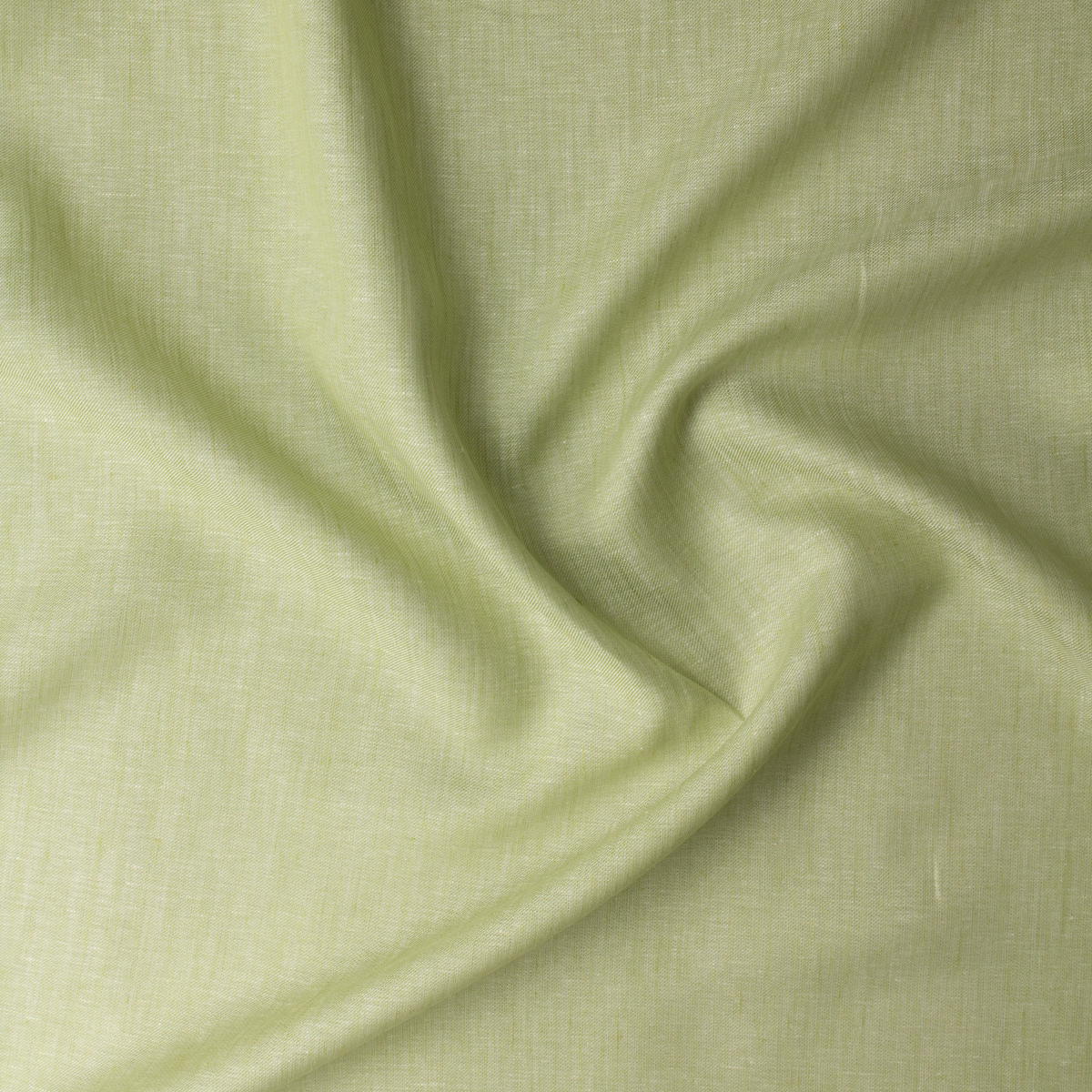 Coastal Celery European Designer Denim Look Linen #31433 Fabric By The Yard - Wide shot