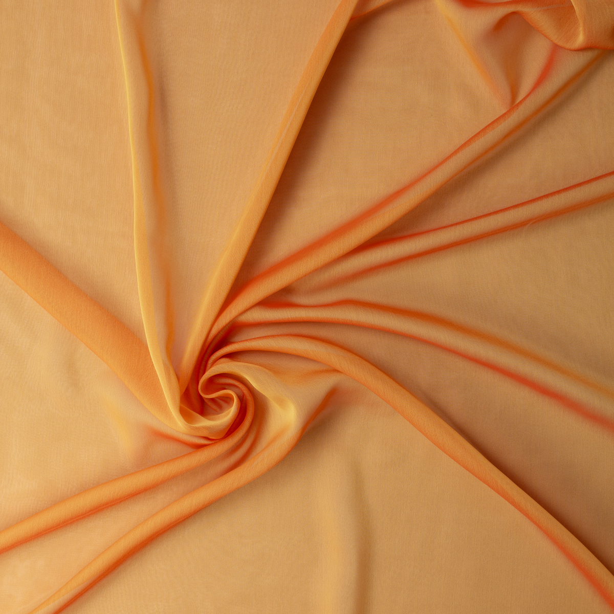 Orange Two Tone Chiffon #31615 Fabric By The Yard - Wide shot