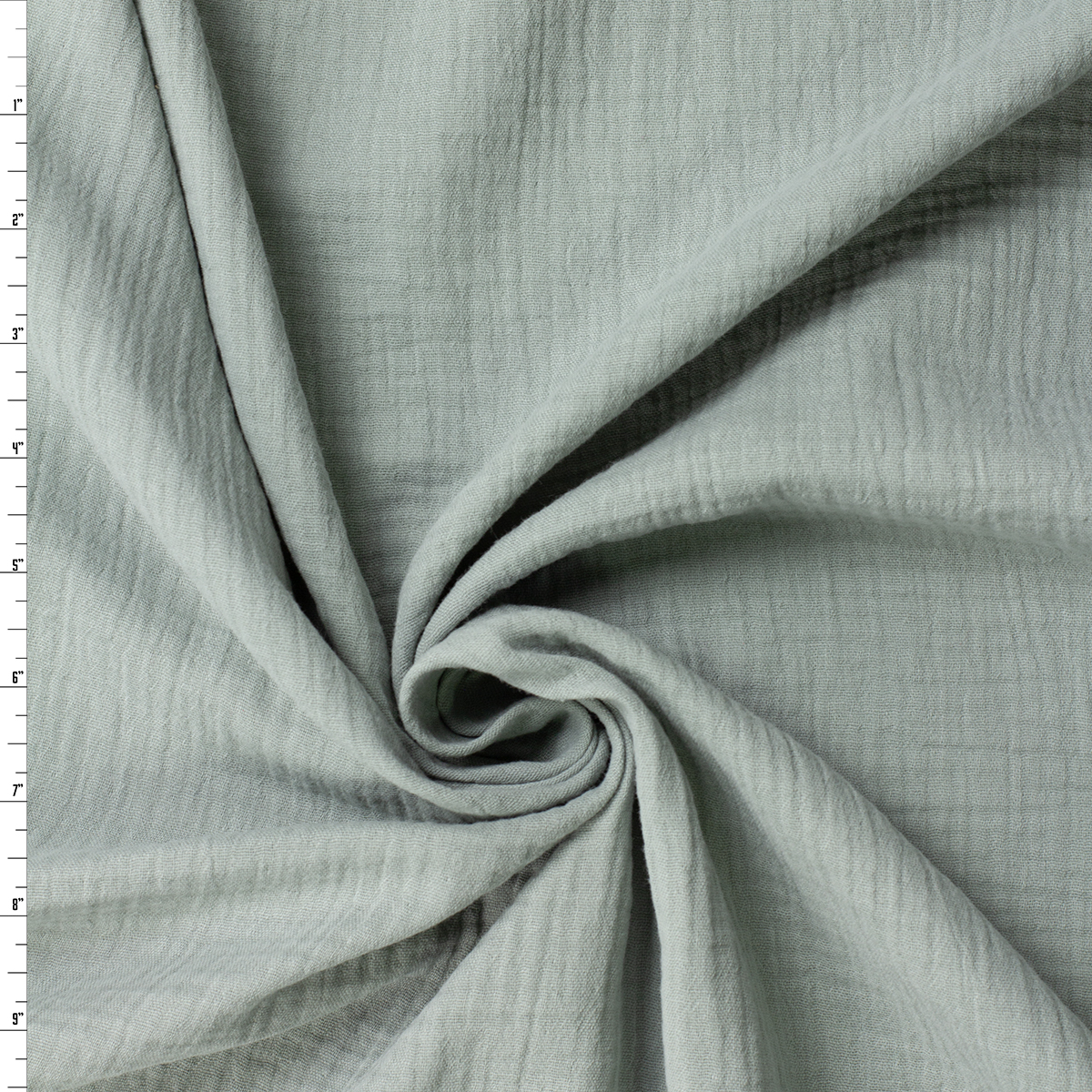 Sage Green Designer Cotton Double Gauze #31628 Fabric By The Yard