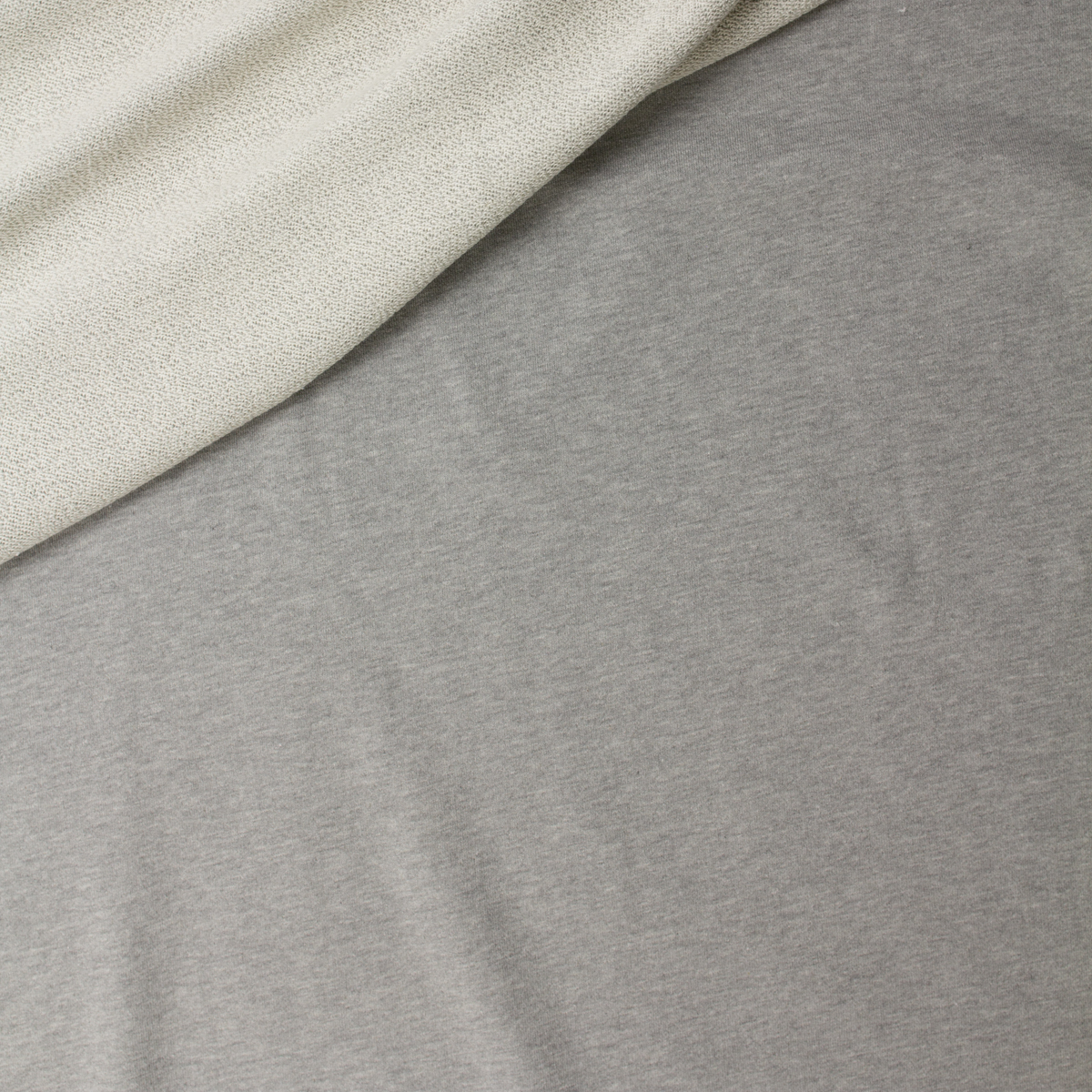 Heather Grey Midweight Cotton French Terry #31630 Fabric By The Yard - Wide shot