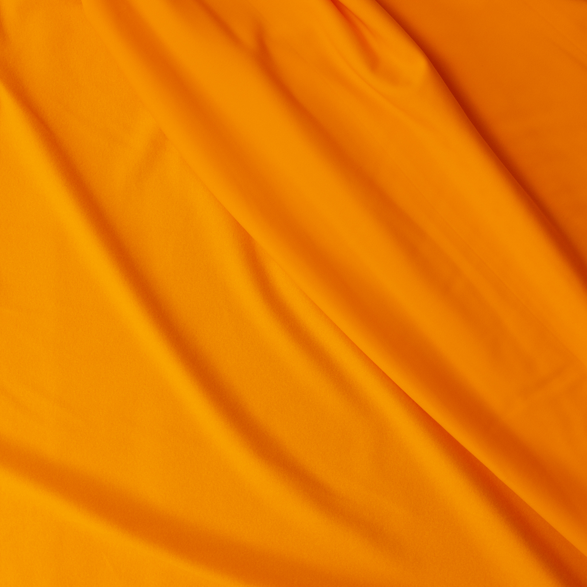 Neon Orange Fleece Back Stretch Performance Knit #31641 Fabric By The Yard - Wide shot