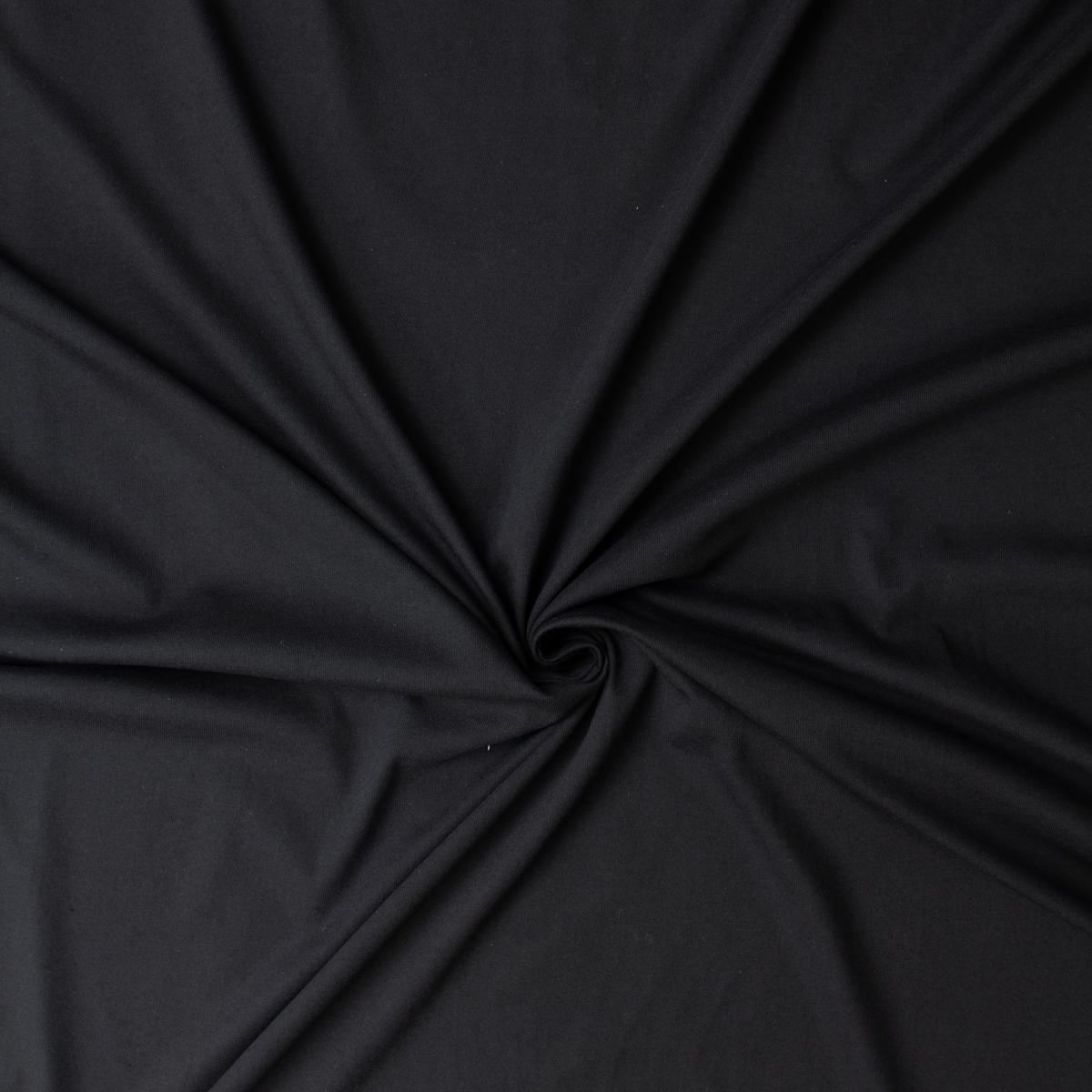 Black Organic Cotton Jersey #31654 Fabric By The Yard - Wide shot