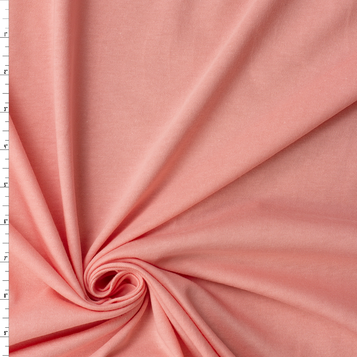 Peach Organic Cotton Jersey #31656 Fabric By The Yard