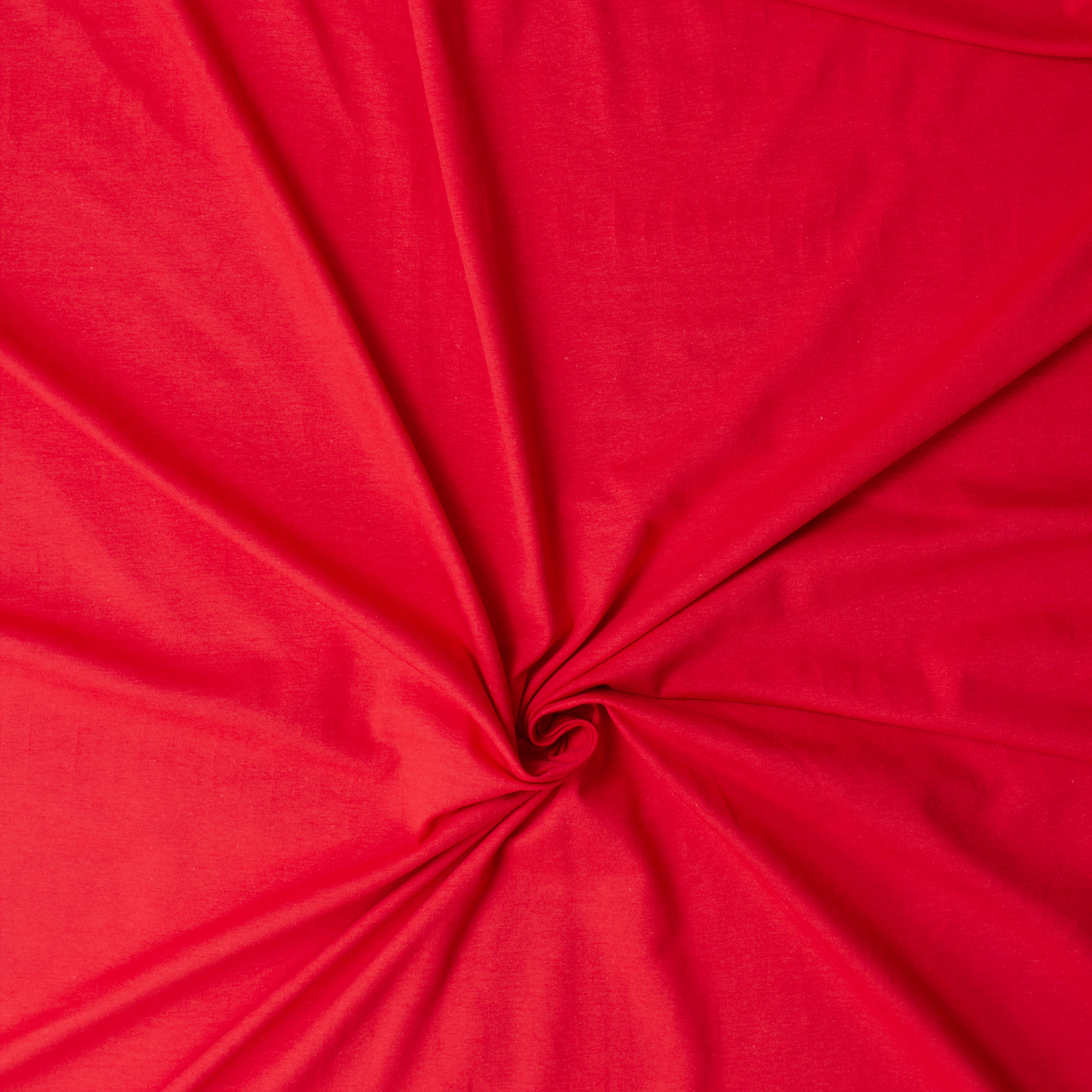 Red Stretch Cotton Jersey Knit #31664 Fabric By The Yard - Wide shot