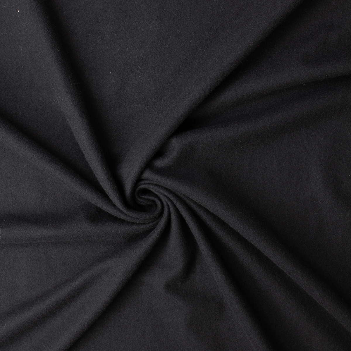 Black Wool Melton #31678 Fabric By The Yard - Wide shot