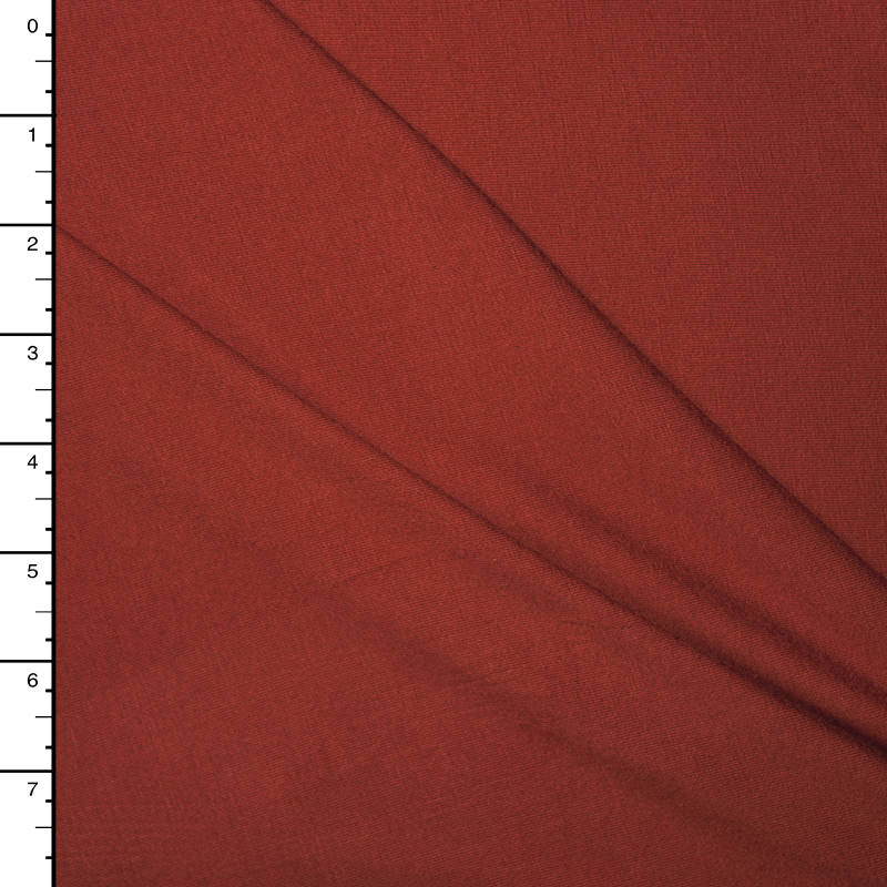 Rust Midweight 4-way Stretch Rayon/Lycra Jersey Knit