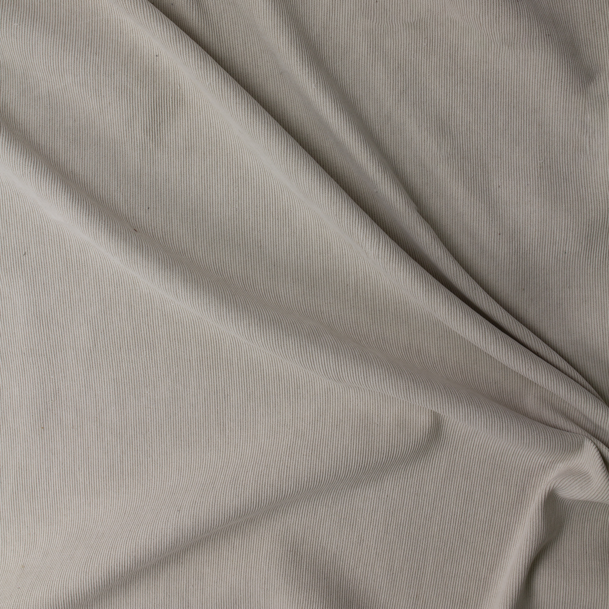 Ivory Italian Designer 14 Wale Corduroy #31758 Fabric By The Yard - Wide shot