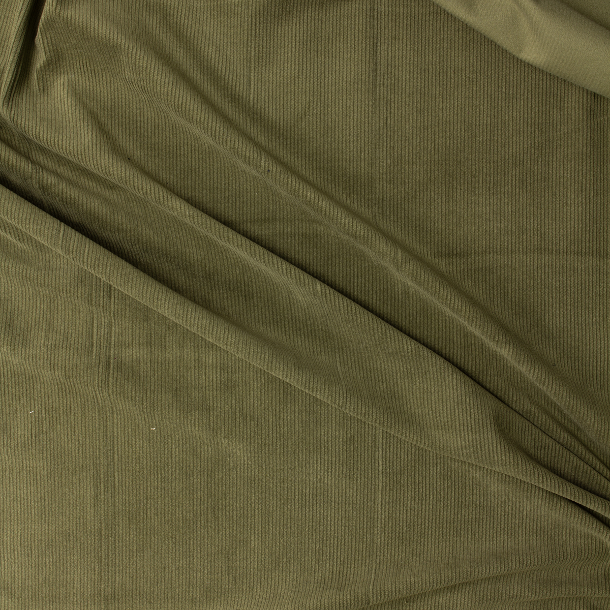 Moss Italian Designer 8 Wale Corduroy #31764 Fabric By The Yard - Wide shot