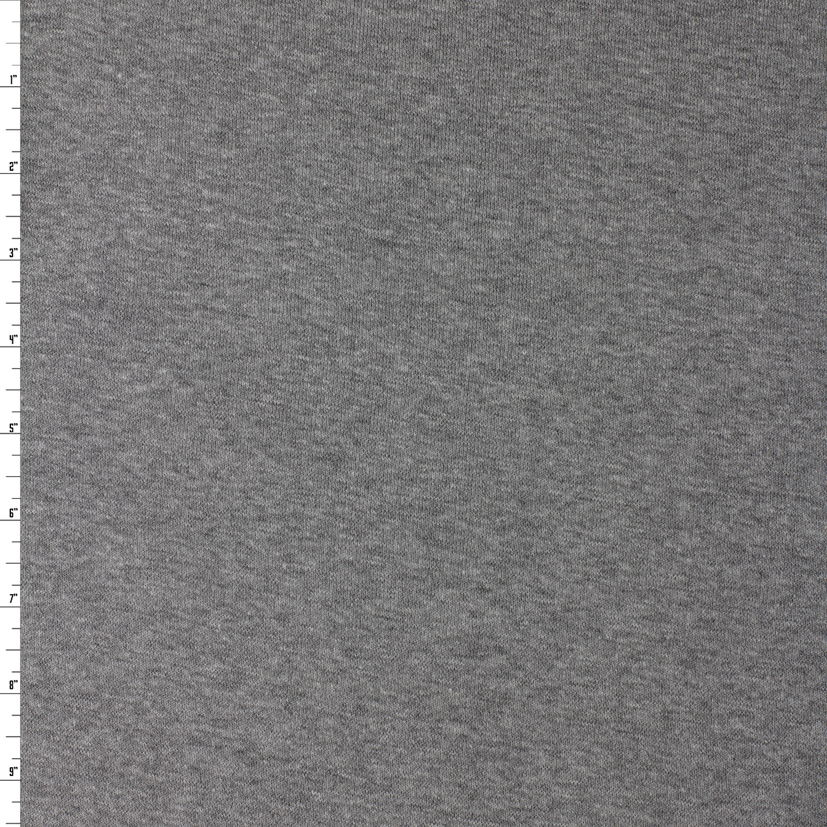 Heather Grey 14” Tubular Cotton/Spandex Ribbing #31861 Fabric By The Yard