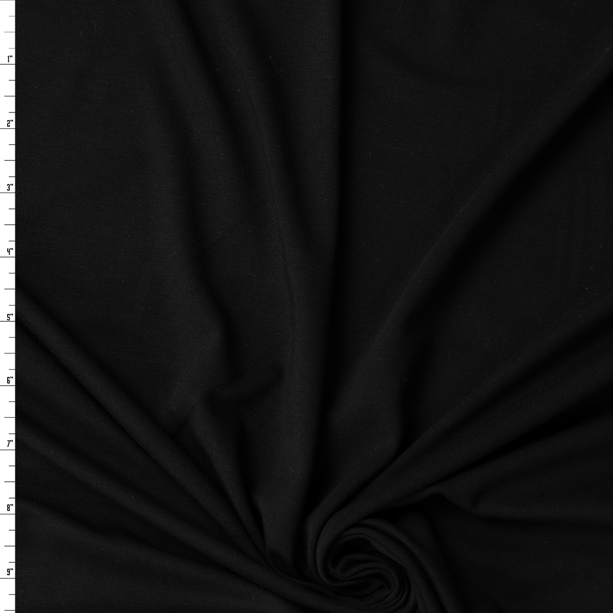 Black Heavyweight Stretch Rayon/Spandex Jersey #31867 Fabric By The Yard