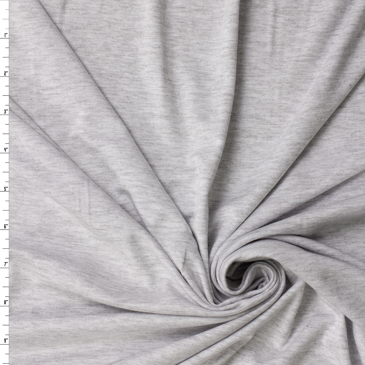 Ash Heather Heavyweight Stretch Rayon/Spandex Jersey #31869 Fabric By The Yard