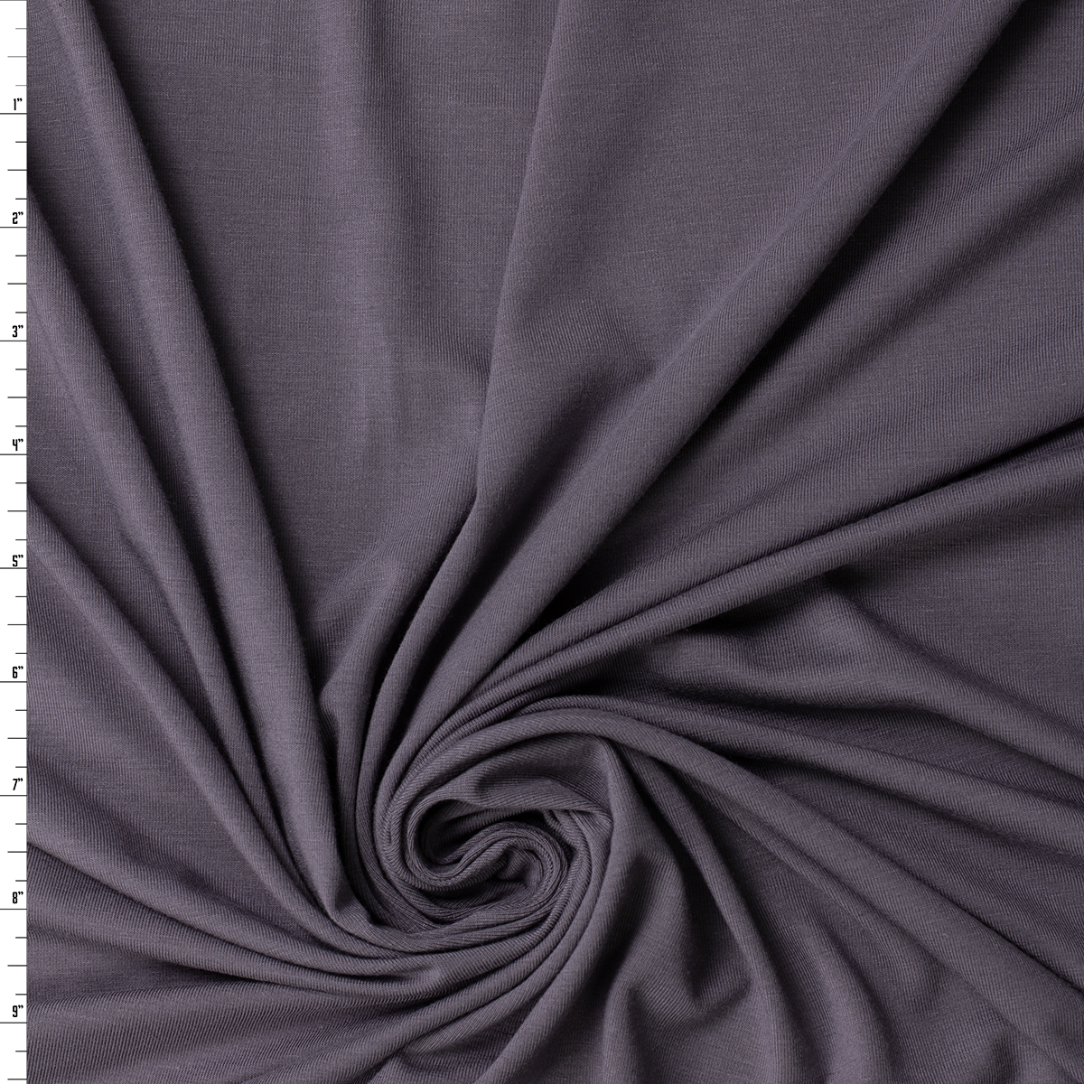 Charcoal Heavyweight Stretch Rayon/Spandex Jersey #31872 Fabric By The Yard
