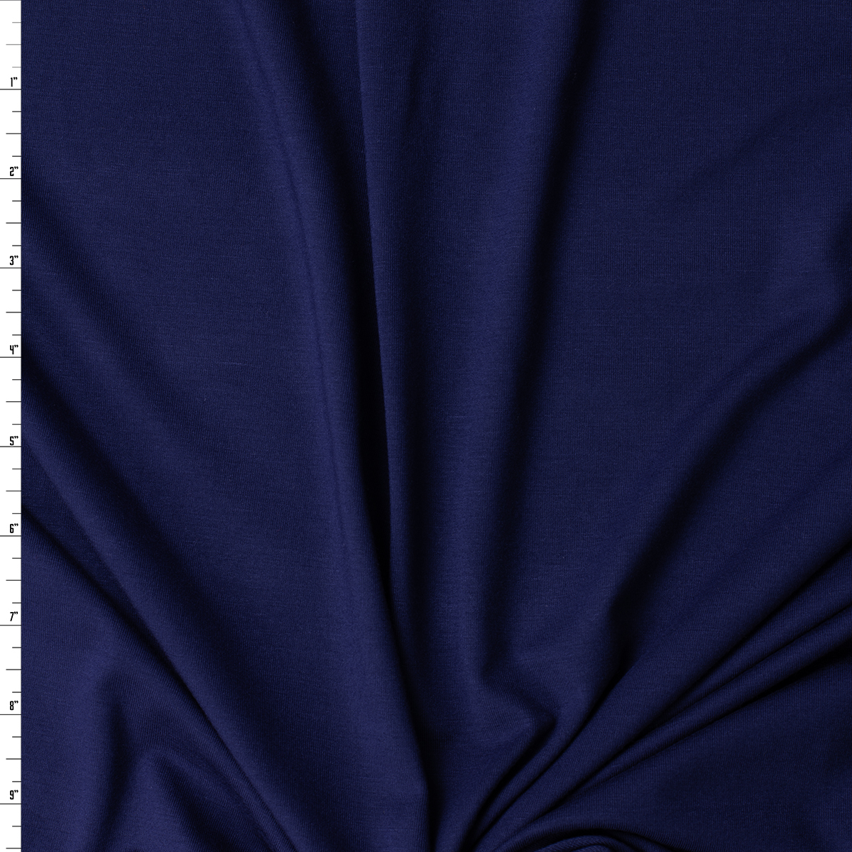 Navy Blue Heavyweight Stretch Rayon/Spandex Jersey #31882 Fabric By The Yard