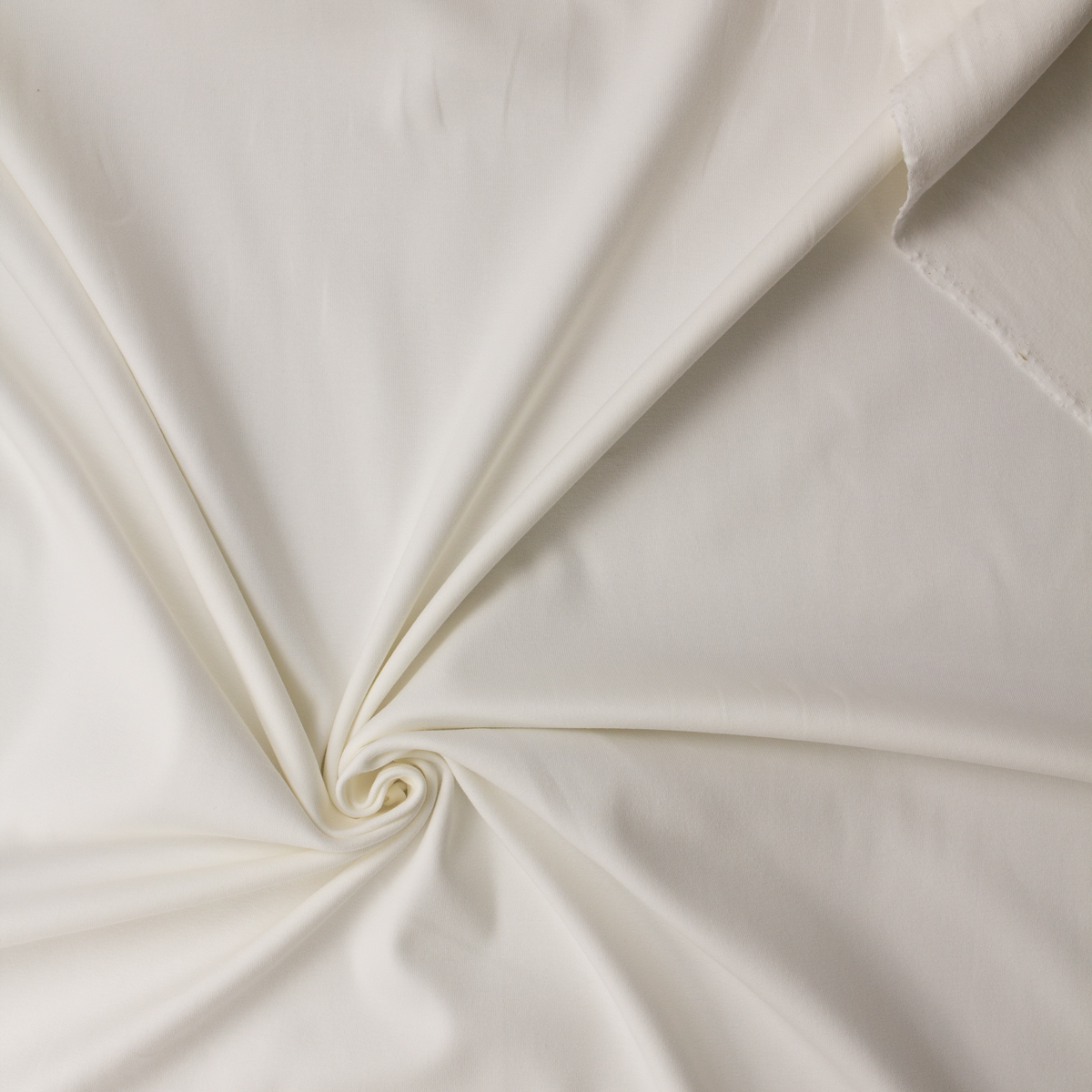 Ivory Cotton/Spandex Rib Knit #31894 Fabric By The Yard - Wide shot