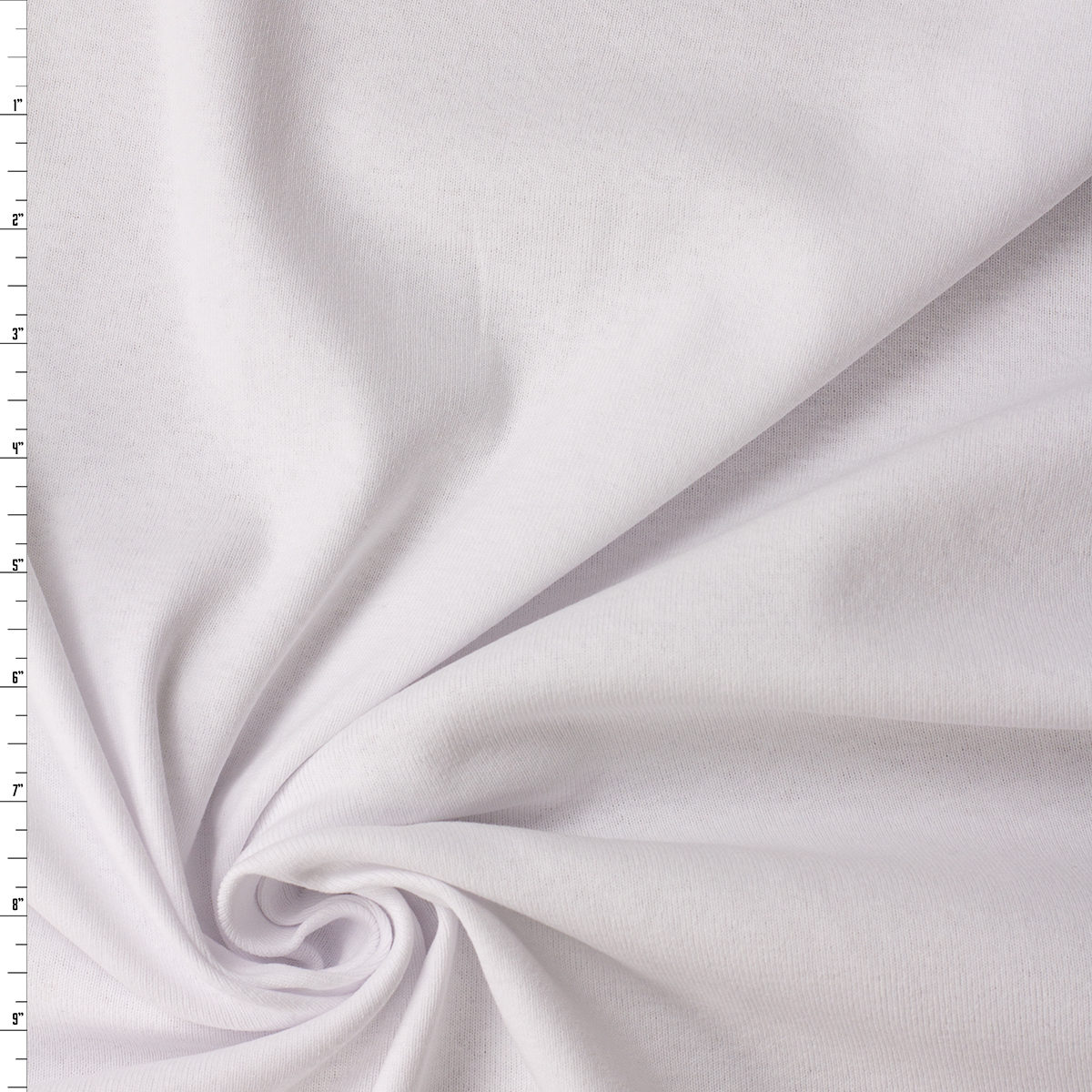 White Cotton Rib Knit #31896 Fabric By The Yard
