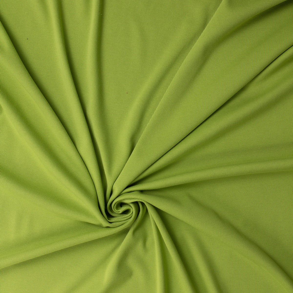 Lime Green Heavyweight Cotton Stretch Rib #31934 Fabric By The Yard - Wide shot
