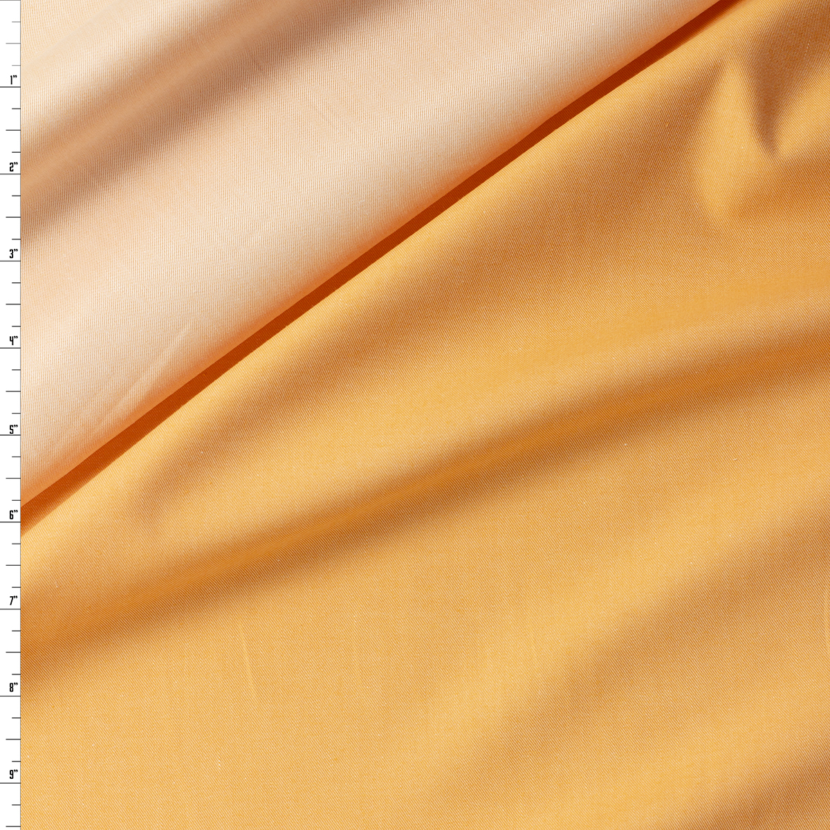 Orange Sherbert Lightweight Two-Tone Cotton Twill #31939 Fabric By The Yard