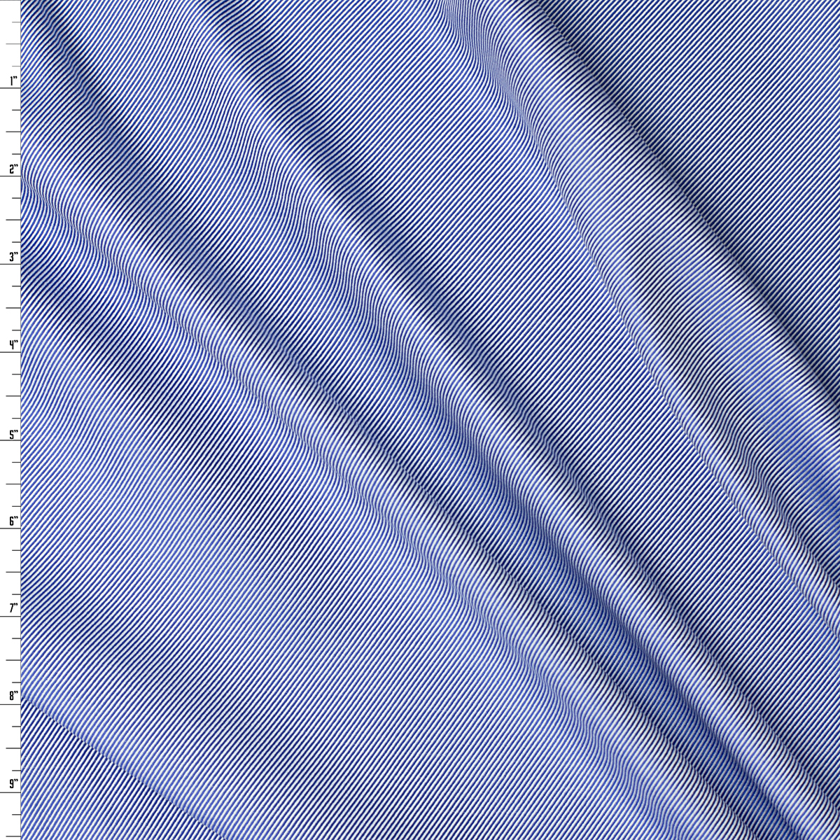 Denim Blue Two Tone Twill Weave Cotton Shirting #31946 Fabric By The Yard