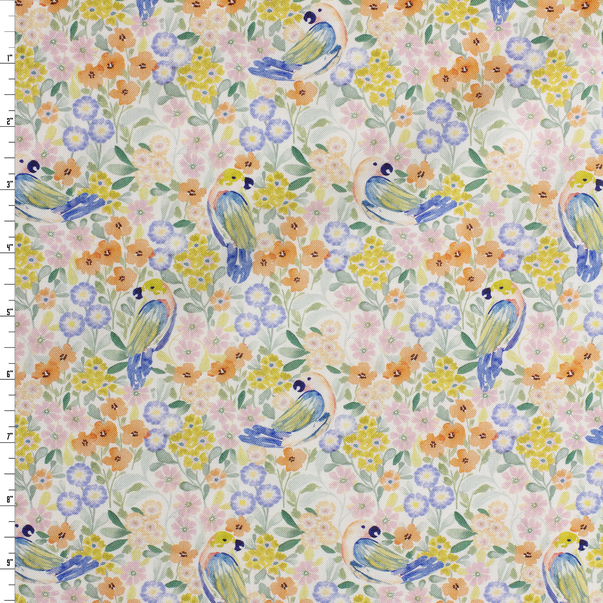 White Paradise Floral Quilter’s Cotton from Dear Stella #31999 Fabric By The Yard