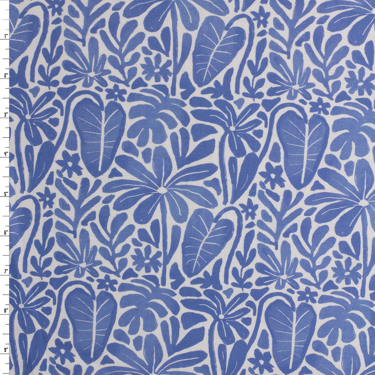 Blue on White Island Floral Quilter’s Cotton from Dear Stella #32005 Fabric By The Yard