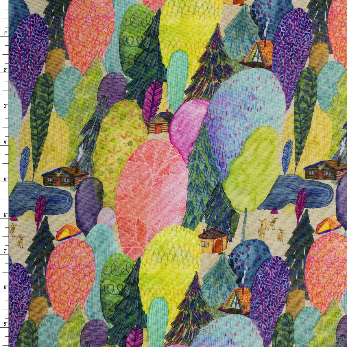 Cabin Life Quilter’s Cotton from Dear Stella #32008 Fabric By The Yard