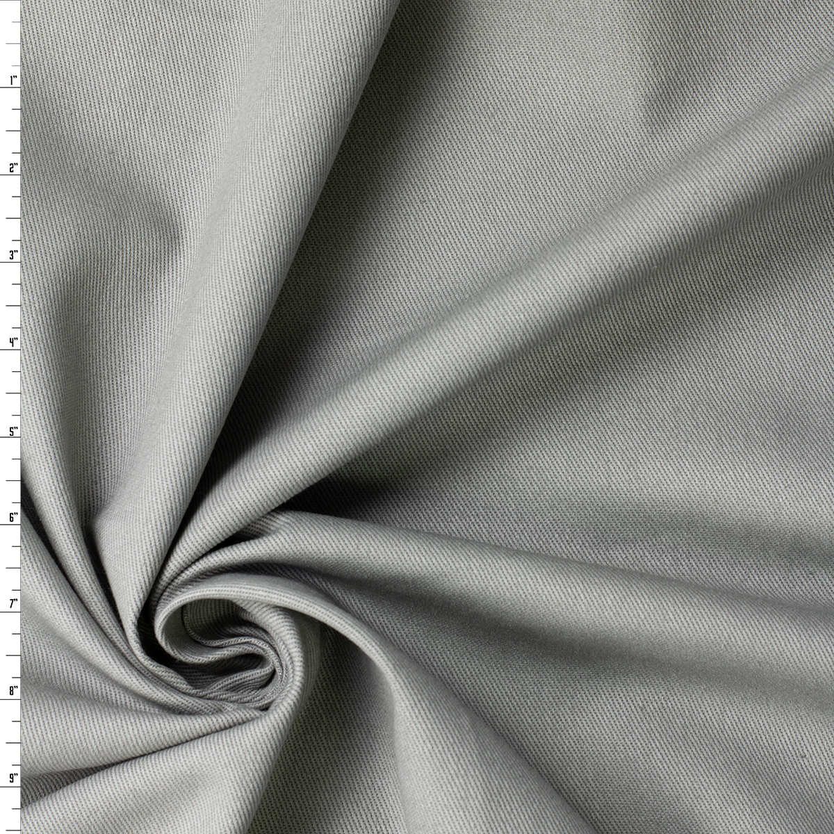 Grey Designer Cotton Bull Denim #32020 Fabric By The Yard