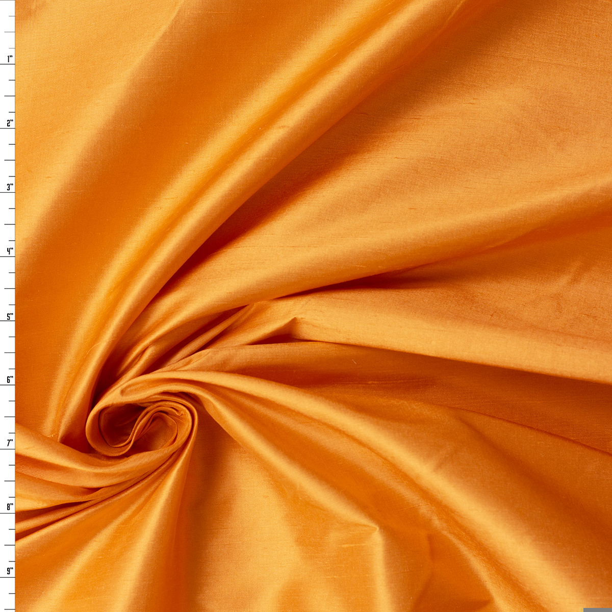 Sherbet Orange Silk Shantung #32071 Fabric By The Yard