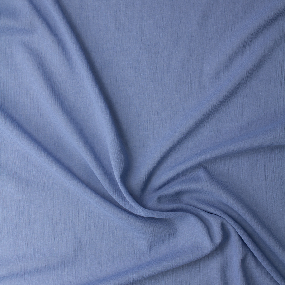 Denim Blue Cotton Gauze #32081 Fabric By The Yard - Wide shot