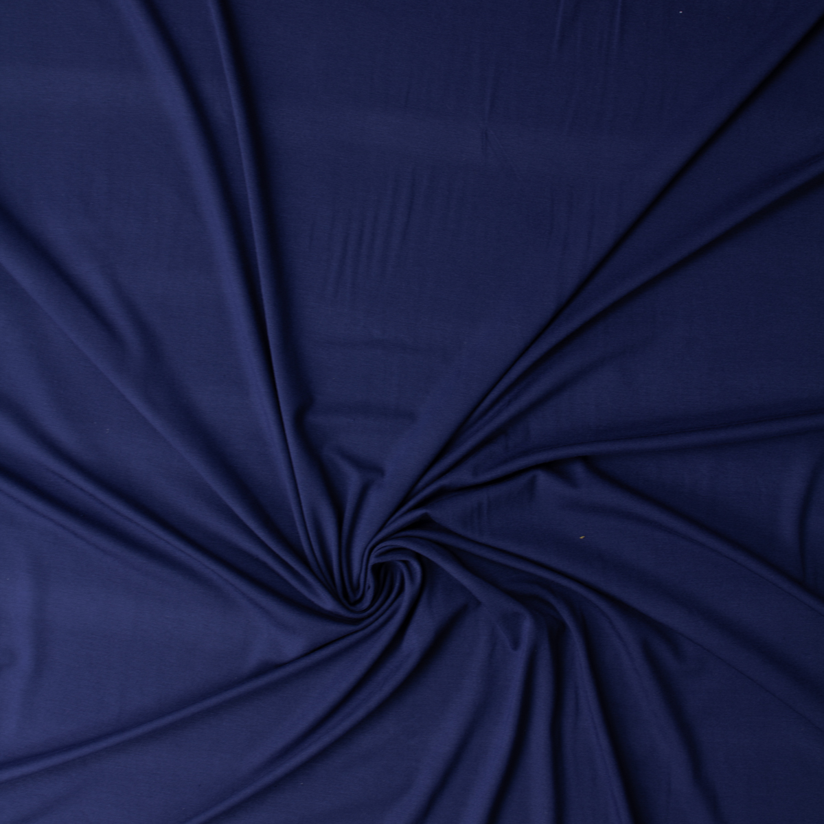 Deep Anchor Blue Heavyweight Stretch Rayon/Spandex Jersey #32089 Fabric By The Yard - Wide shot