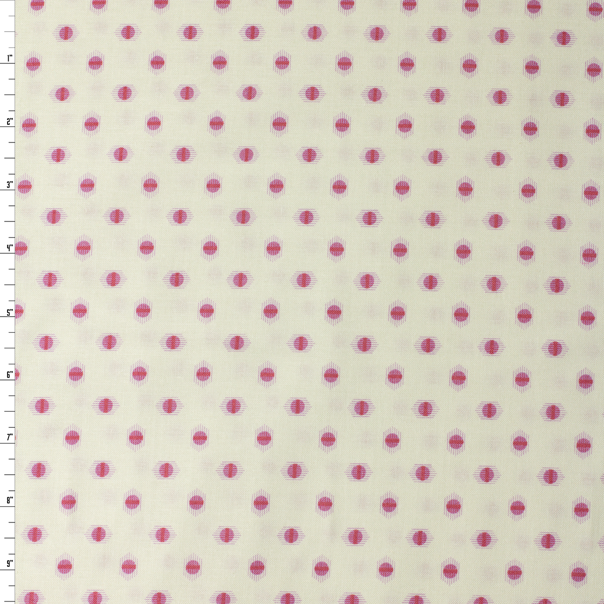 Full Bloom Coral Dot Cotton Woven from FIGO #32119 Fabric By The Yard