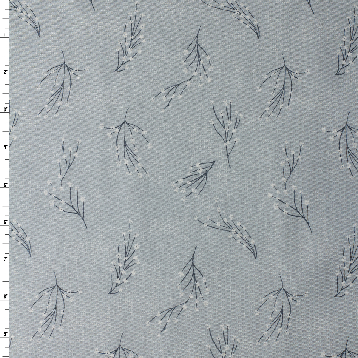 Humblebee Blue Branches Recycled Cotton Woven from FIGO #32126 Fabric By The Yard