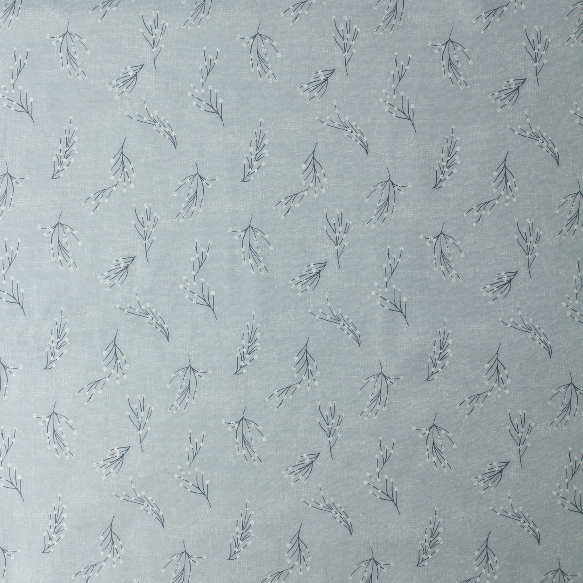 Humblebee Blue Branches Recycled Cotton Woven from FIGO #32126 Fabric By The Yard - Wide shot