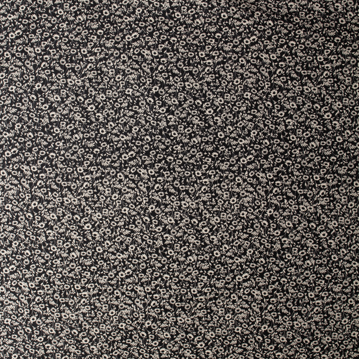 Humblebee Charcoal Chamomile Recycled Cotton Recycled Cotton Woven from FIGO #32127 Fabric By The Yard - Wide shot