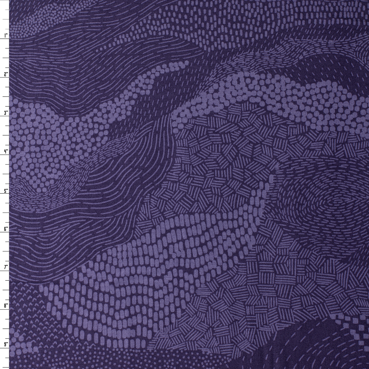Elements Purple Earth Cotton Woven from FIGO #32139 Fabric By The Yard