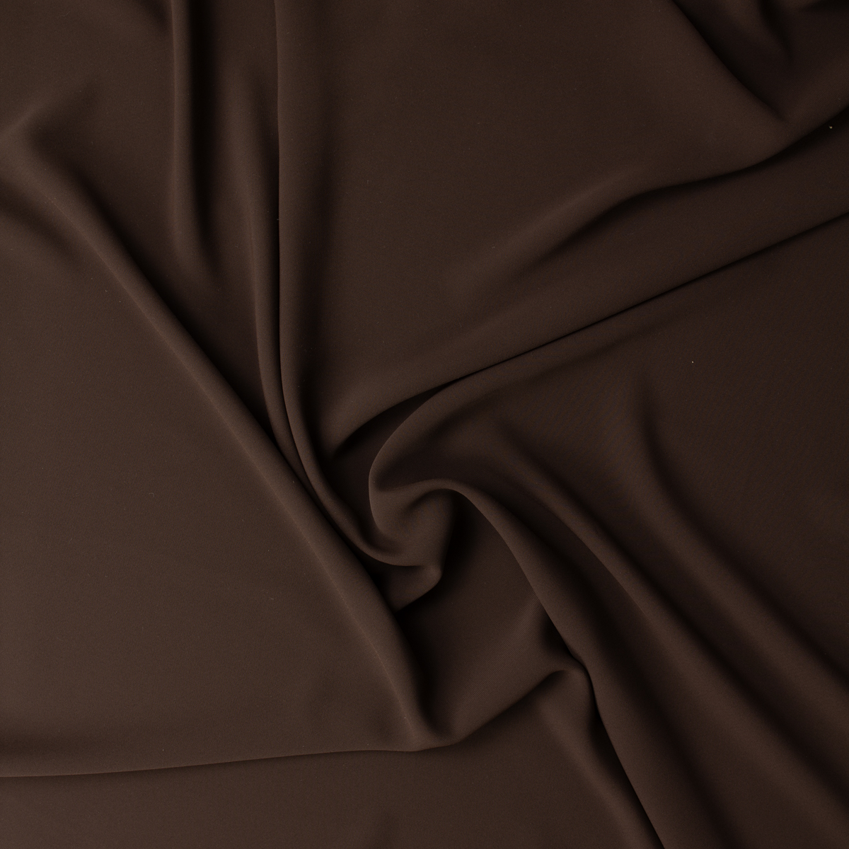 Chocolate Stretch Polyester Gabardine #32141 Fabric By The Yard - Wide shot