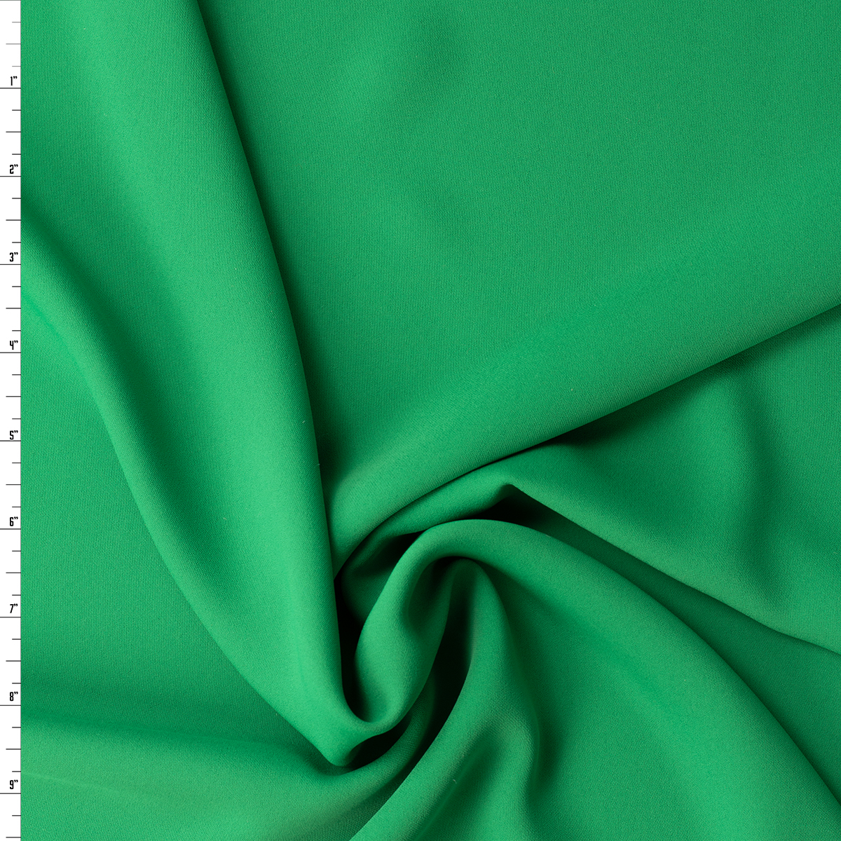 Kelly Green Stretch Polyester Gabardine #32142 Fabric By The Yard