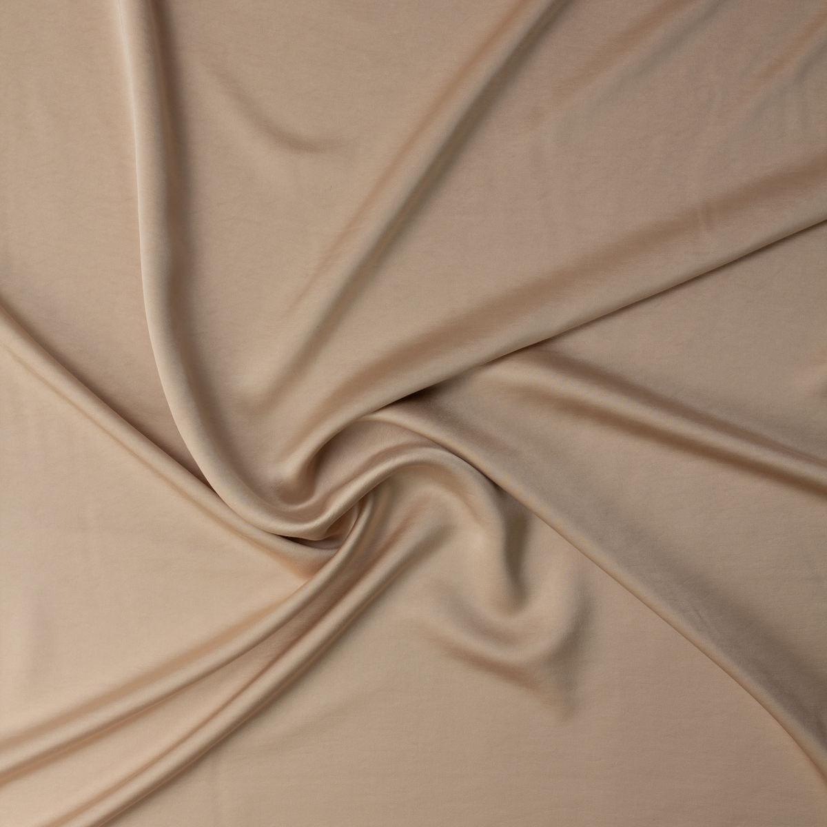 Warm Tan Viscose/Poly Blend Sateen #32144 Fabric By The Yard - Wide shot