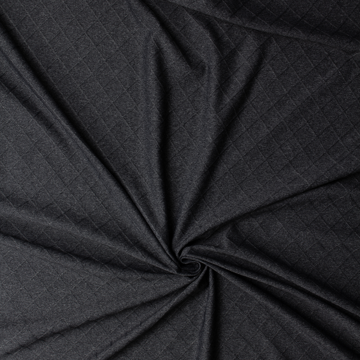 Charcoal Diagonal Lattuce Tri blend Jacquard Knit #32145 Fabric By The Yard - Wide shot