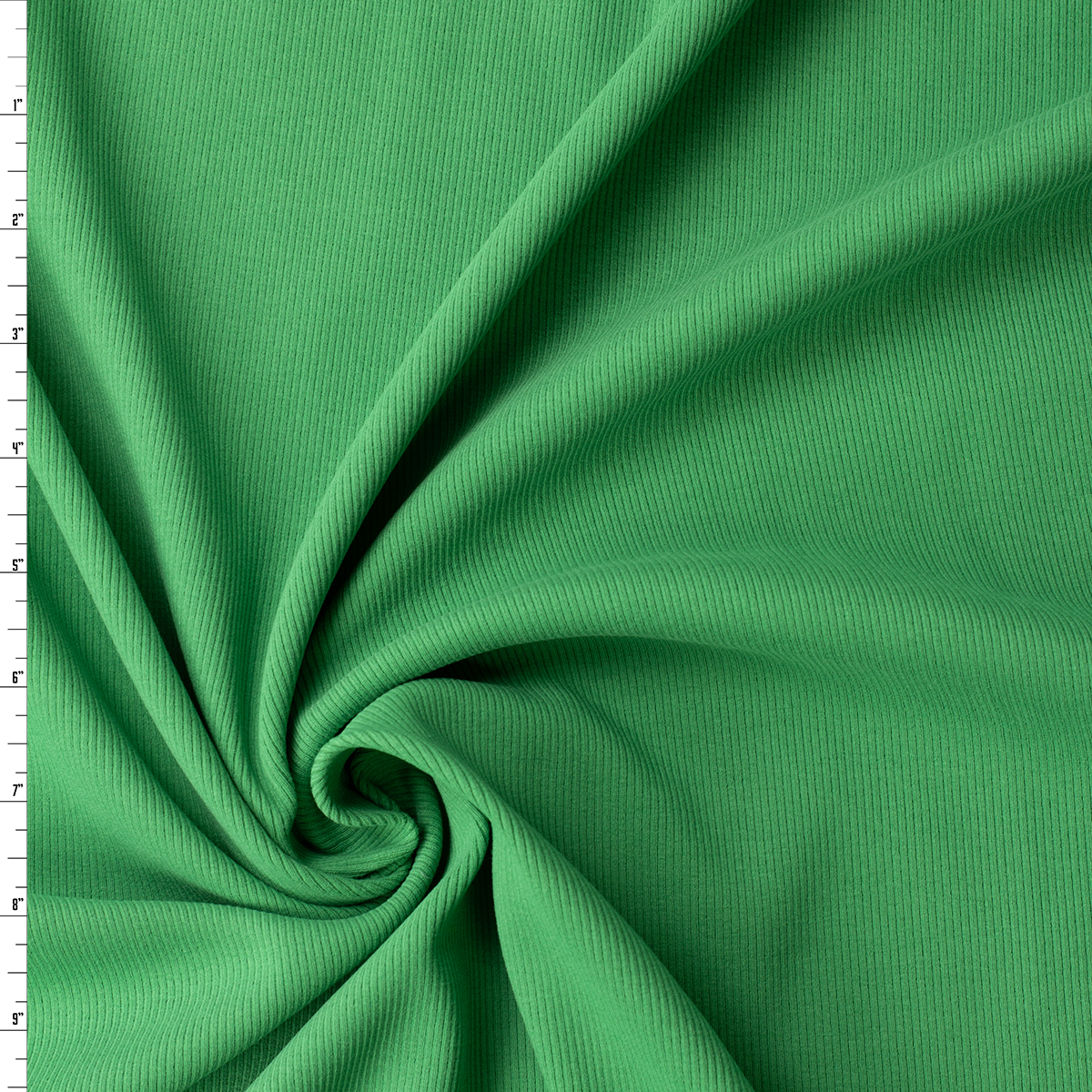 Kelly Green Peached Stretch Rib from ‘Beyond Yoga’ #32148 Fabric By The Yard