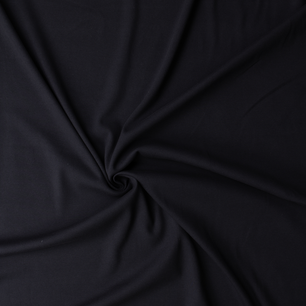 Black Peached Stretch Rib from ‘Beyond Yoga’ #32153 Fabric By The Yard - Wide shot