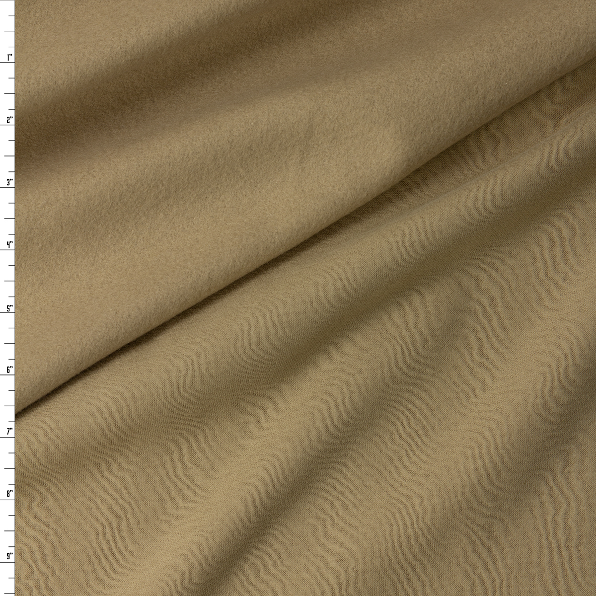Warm Tan Peached Cotton Blend Sweatshirt Fleece from ‘Beyond Yoga’ #32154 Fabric By The Yard
