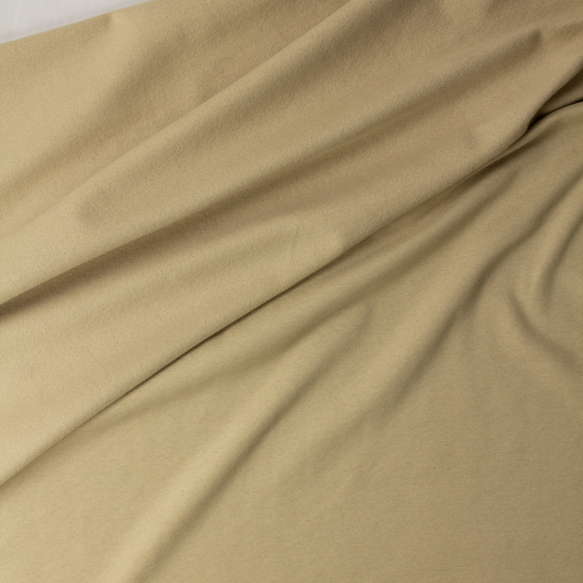 Warm Tan Peached Cotton Blend Sweatshirt Fleece from ‘Beyond Yoga’ #32154 Fabric By The Yard - Wide shot