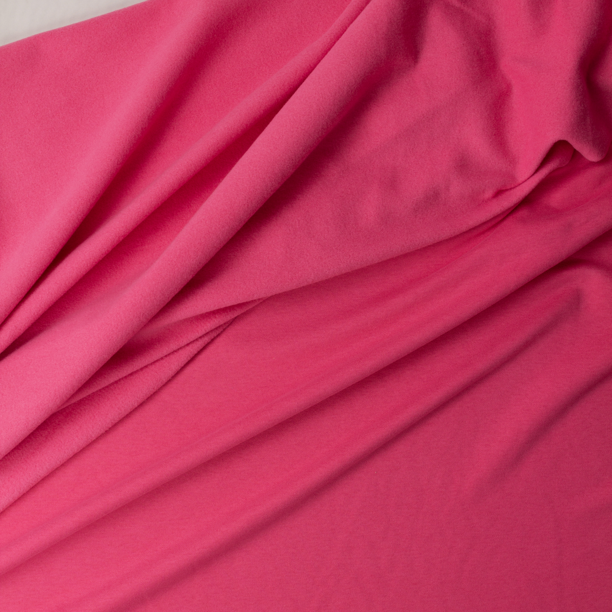 Bright Pink Peached Cotton Blend Sweatshirt Fleece from ‘Beyond Yoga’ #32156 Fabric By The Yard - Wide shot