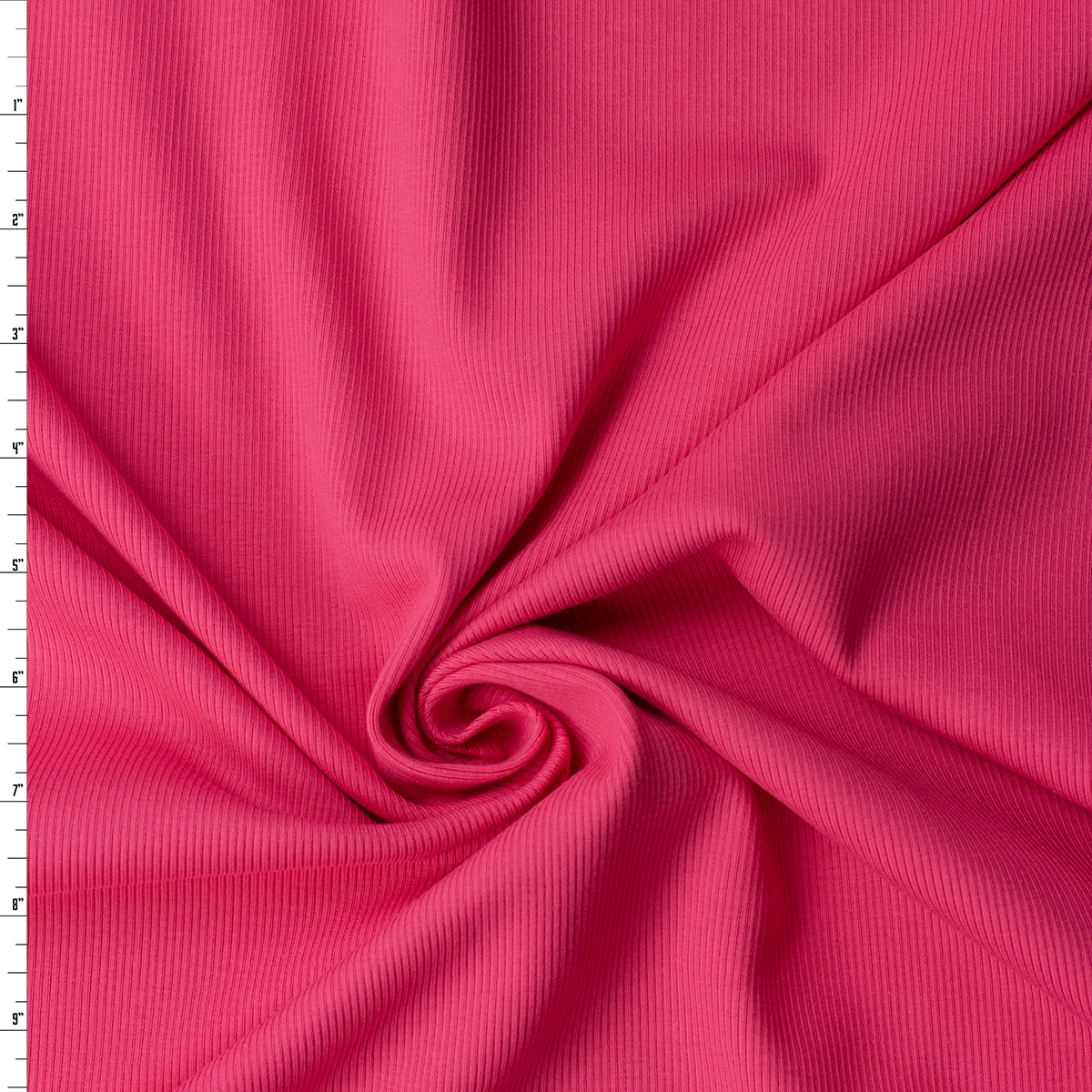 Bright Pink Peached Stretch Rib from ‘Beyond Yoga’ #32157 Fabric By The Yard